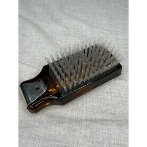 Vintage Avon Trio Valet Brush And Shoehorn 3-in-1 Amber Color Brush No Comb